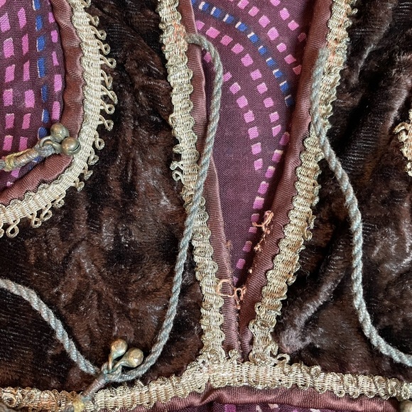 Vintage Indian 70s Mosaic Print Cotton Gauze Dress - Picture 13 of 13